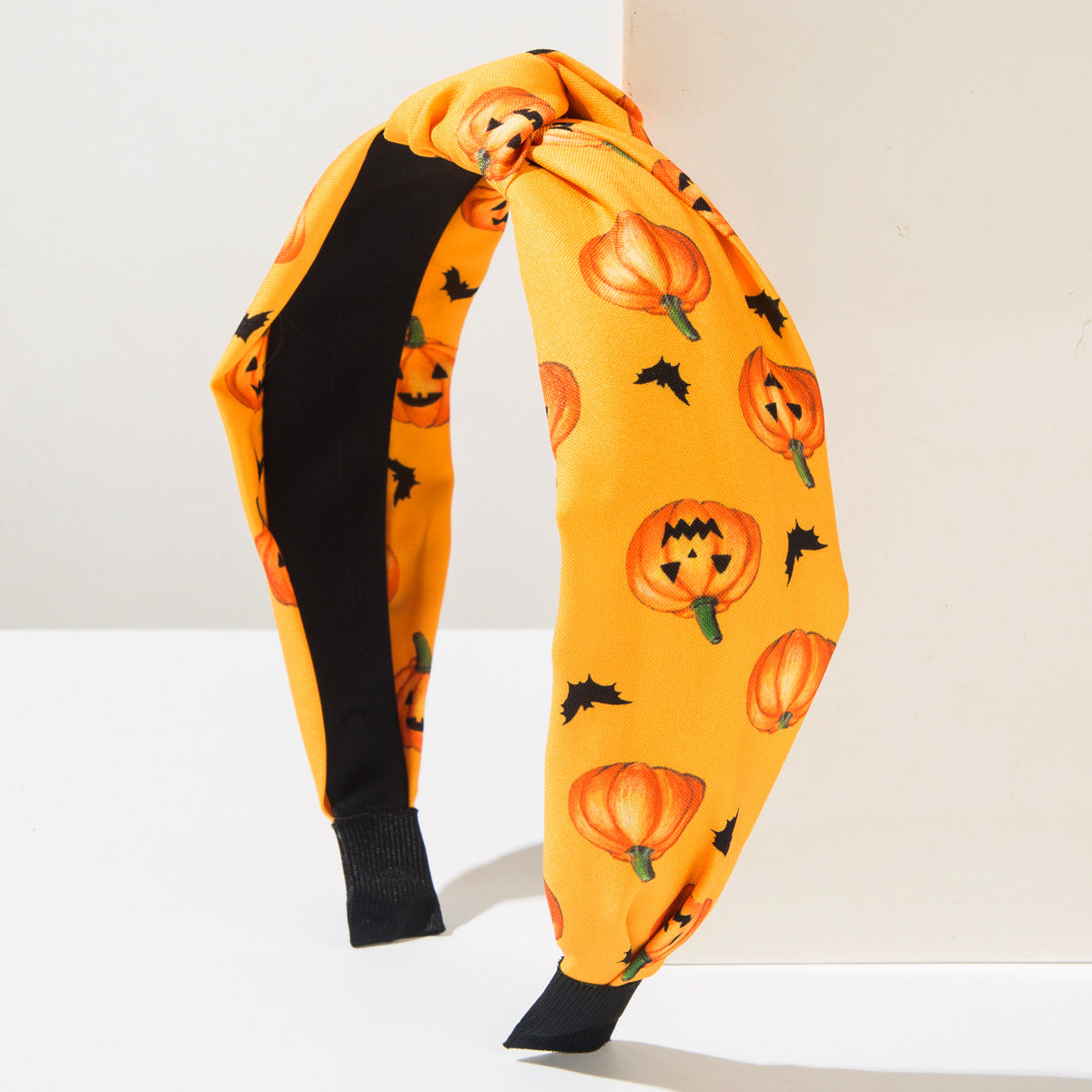 Wholesale  Headband Skull Pumpkin Bat  Printed Fabric Holiday Party Hair Accessories